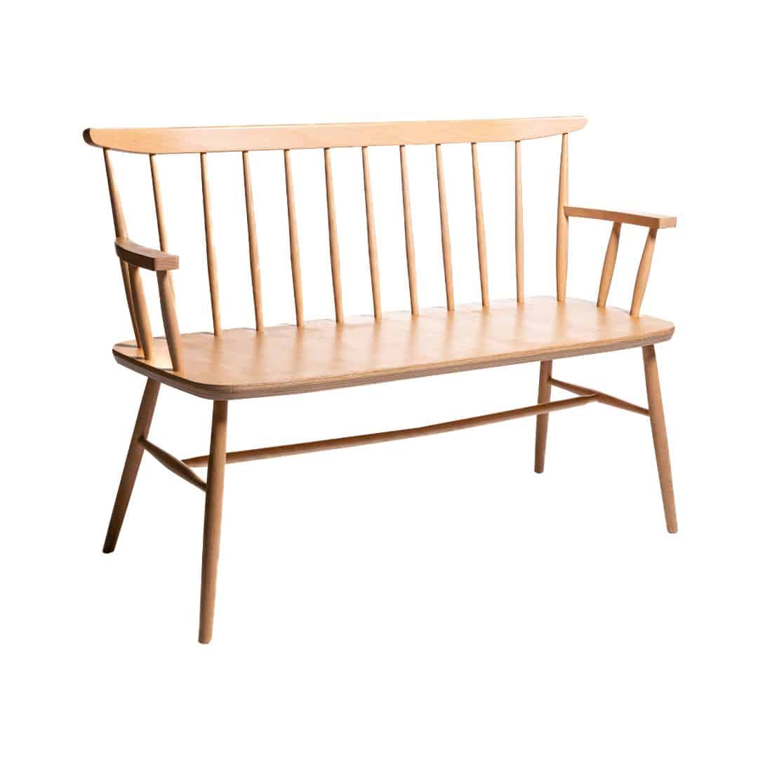 Malmo Bench – Natural Timber
