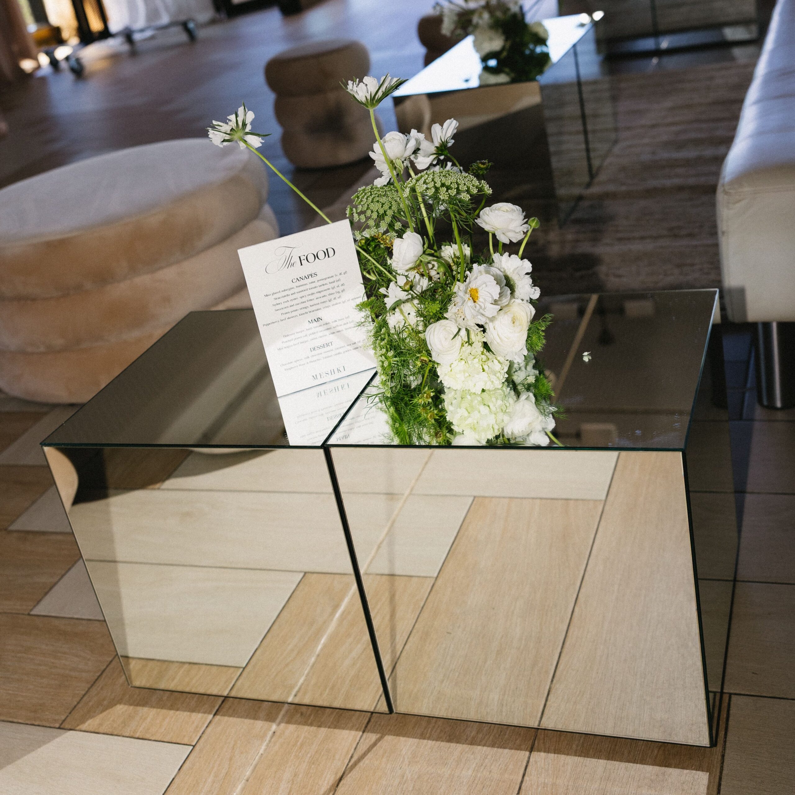 Mirror Cube Coffee Table