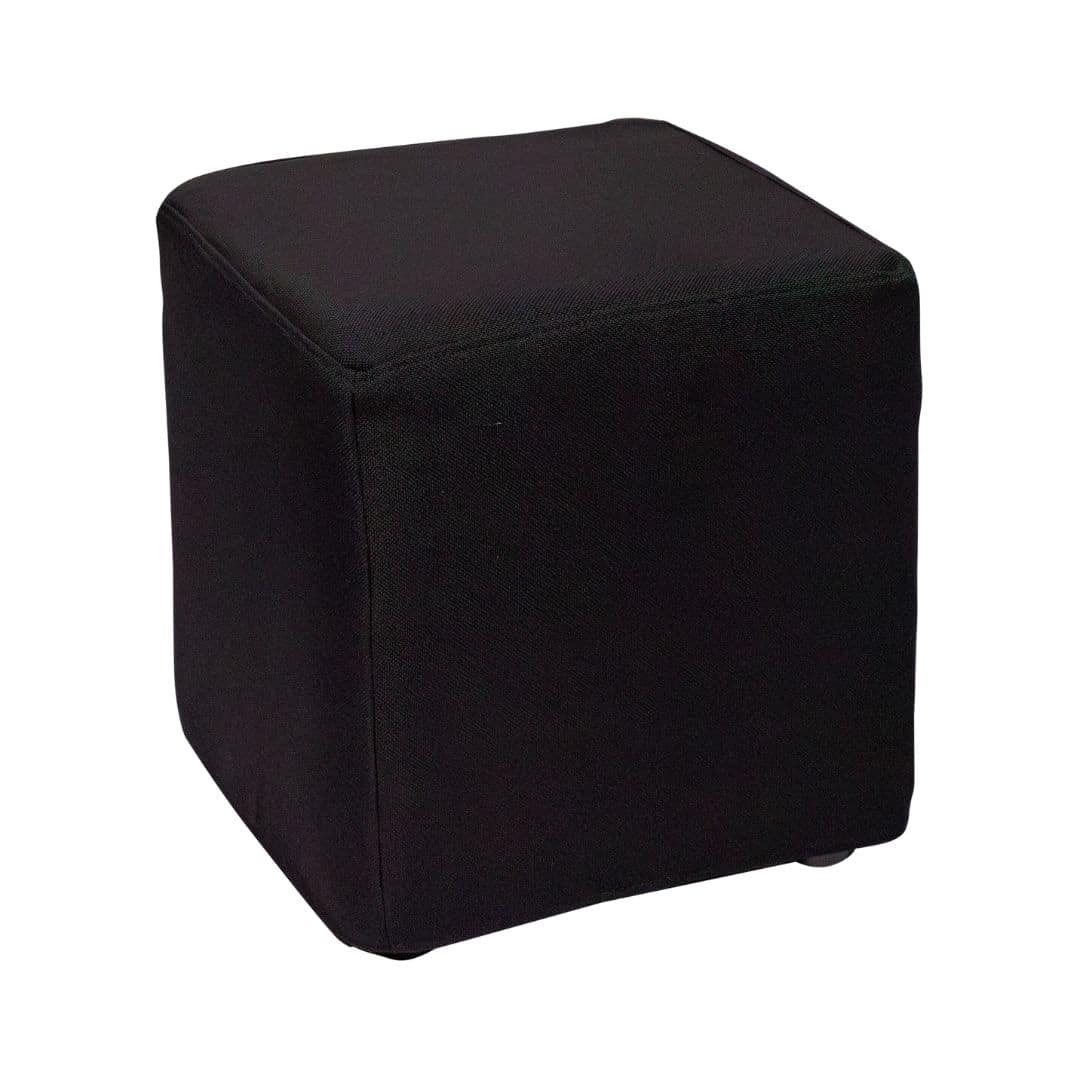Modular Cube Ottoman – Black