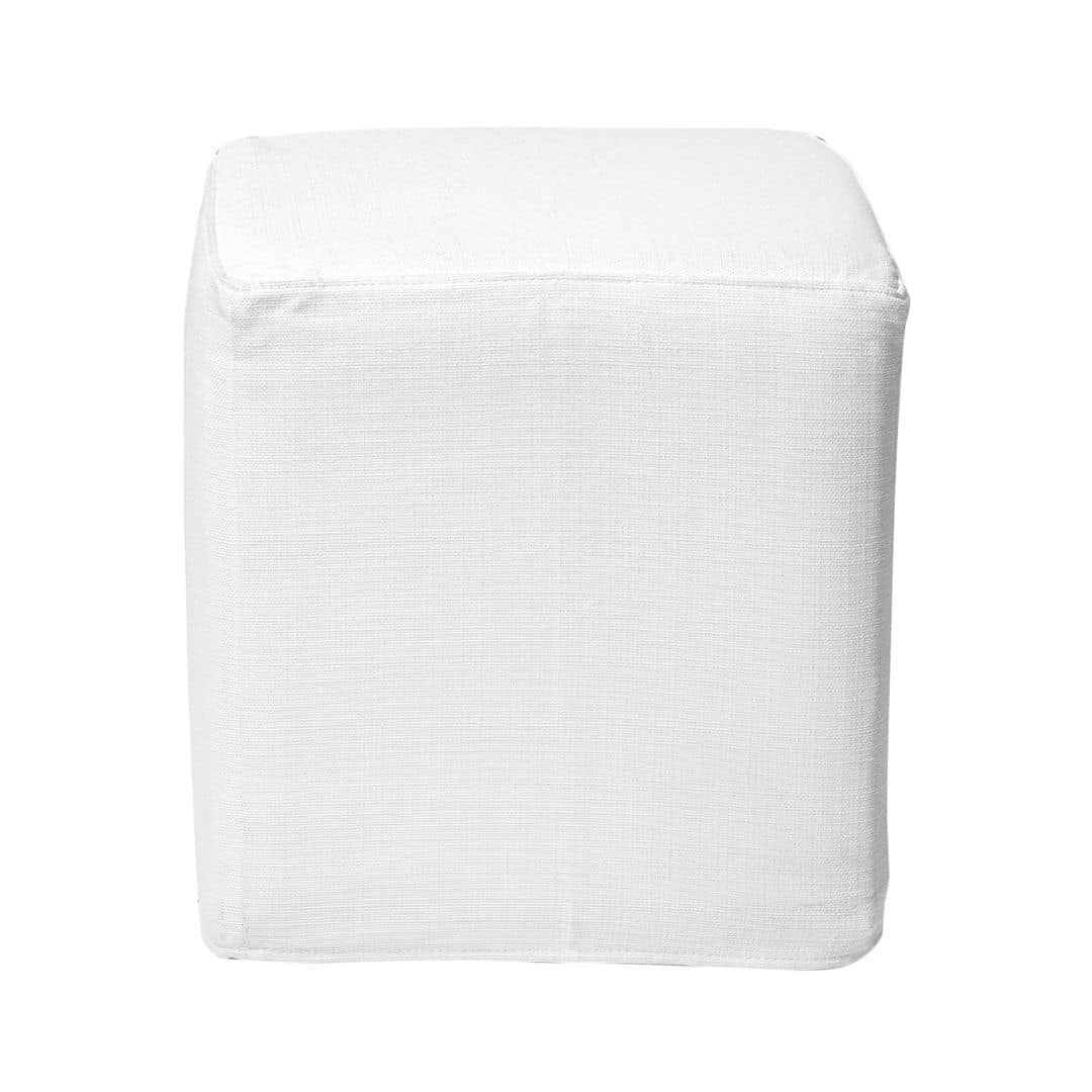 Modular Cube Ottoman – White