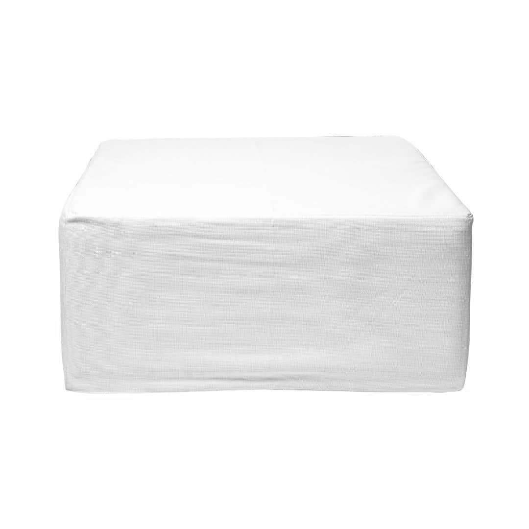Modular Square Ottoman – White