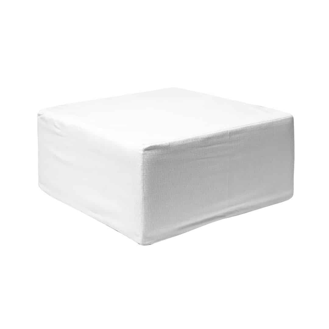 Modular Square Ottoman – White