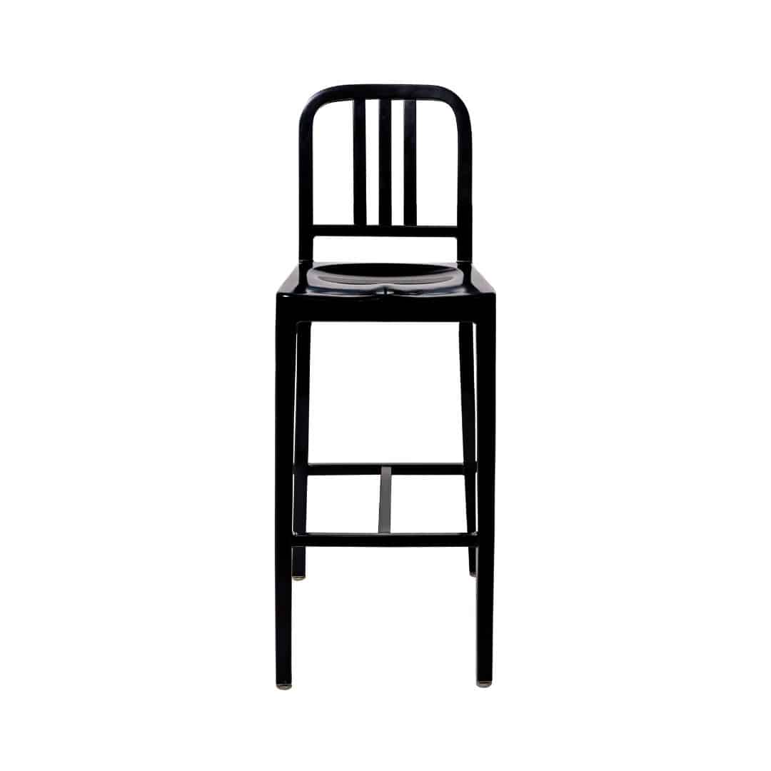 Navy Bar Stool – Black