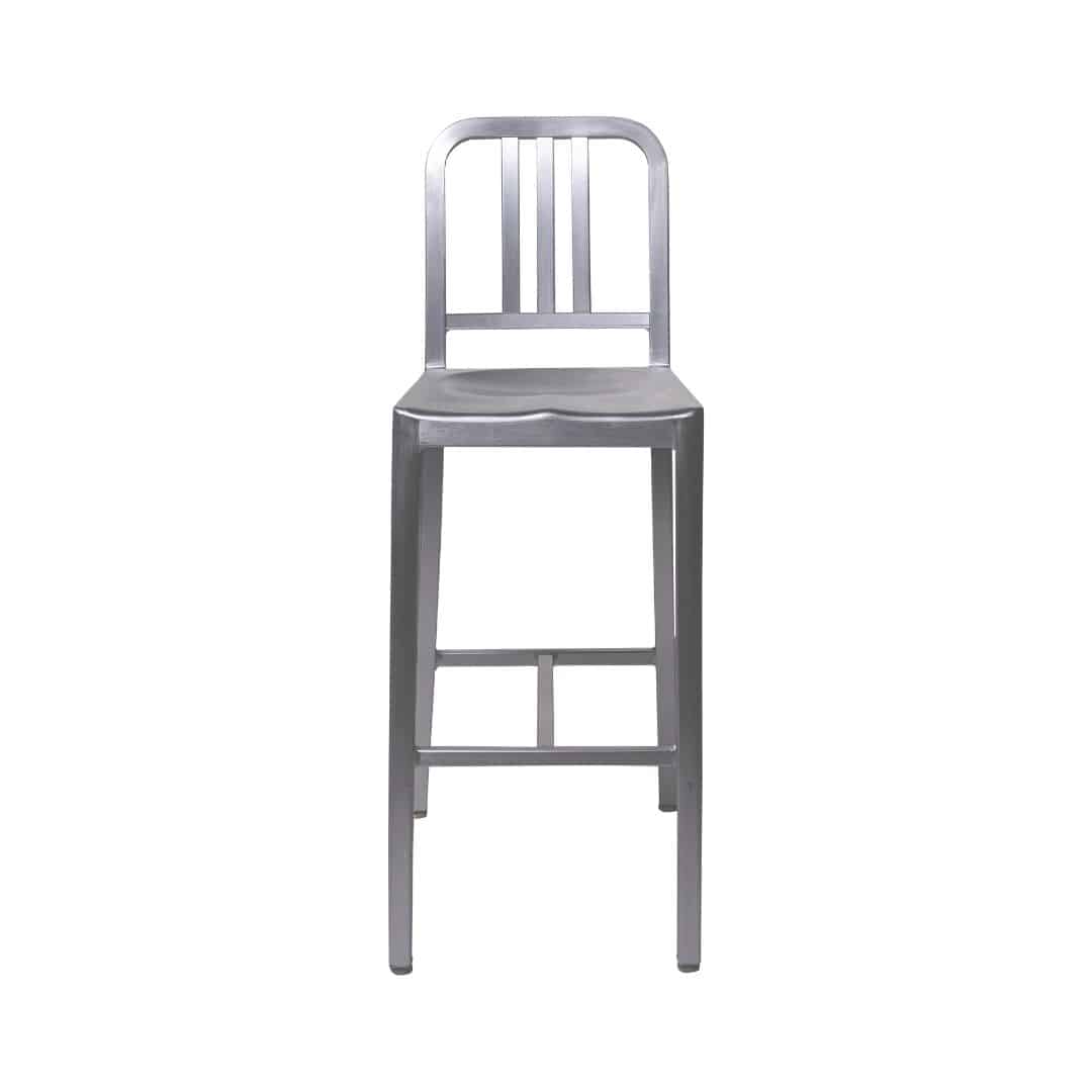 Navy Bar Stool – Galvanised