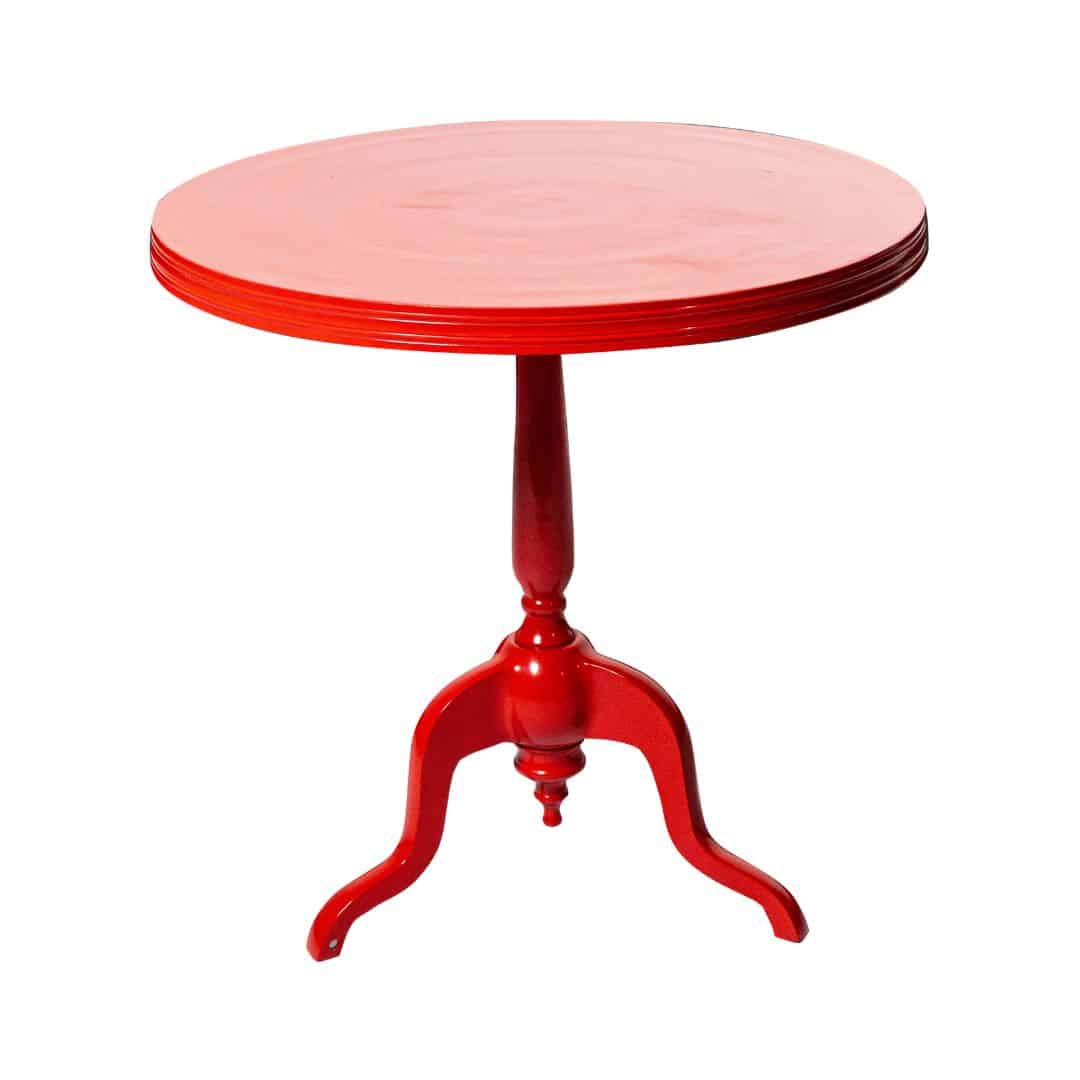 New York Cafe Table – Scarlet Red