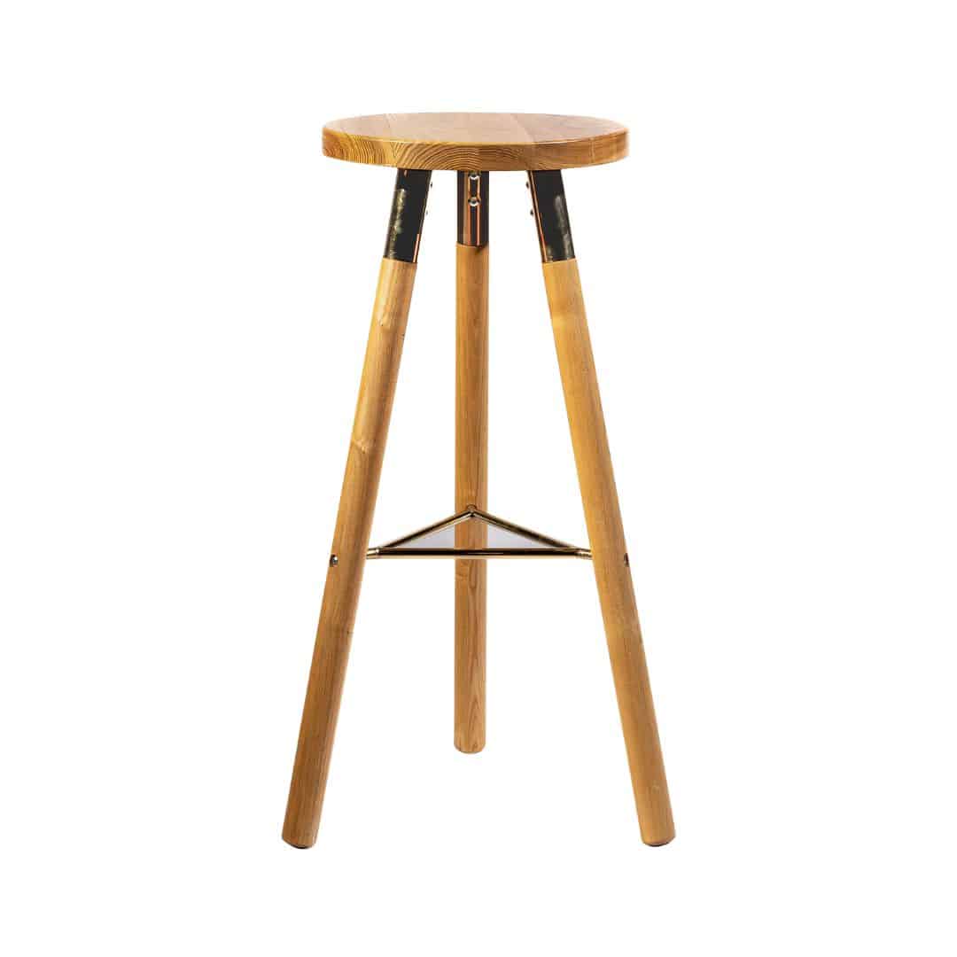 Nordic Bar Stool – Gold