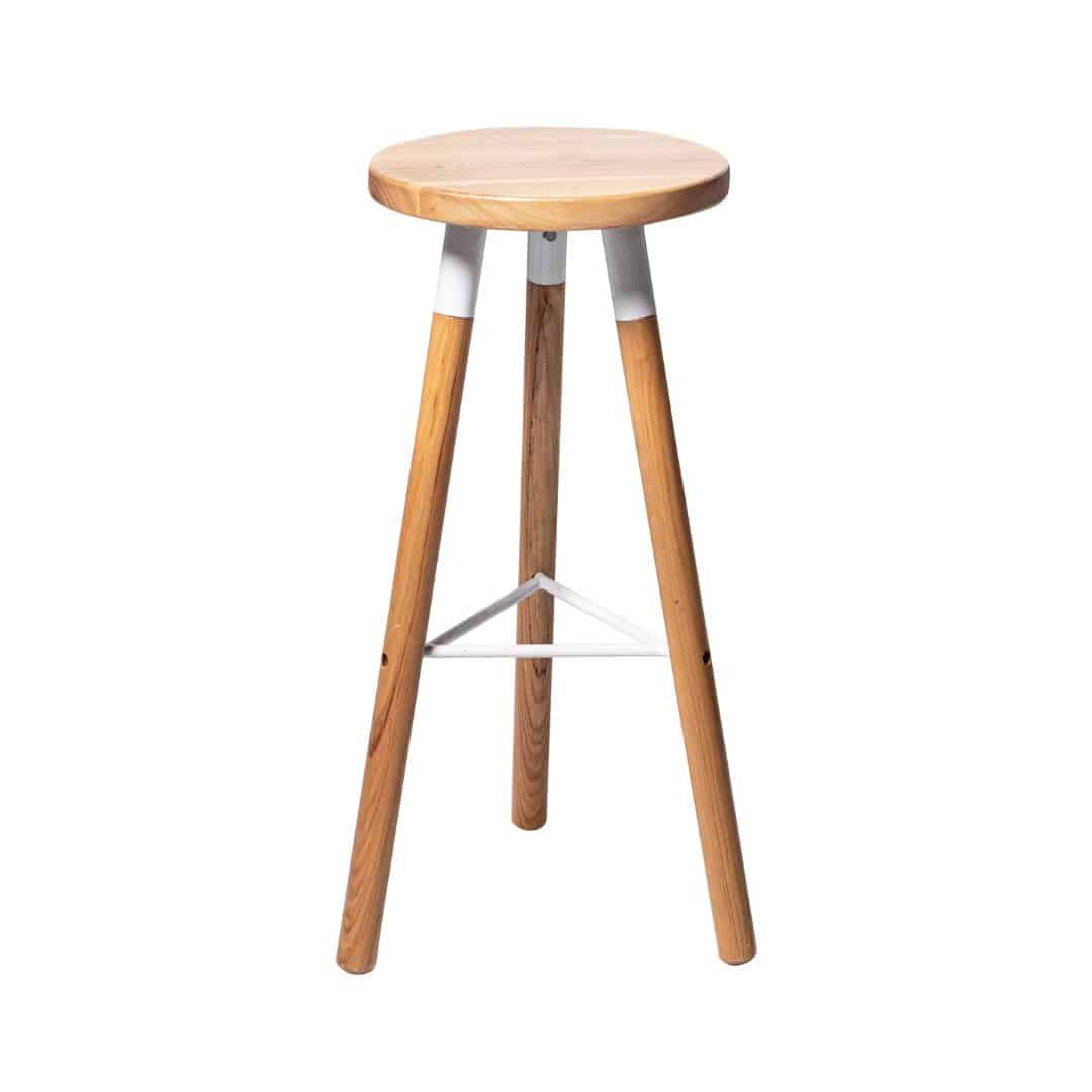 Nordic Bar Stool – White