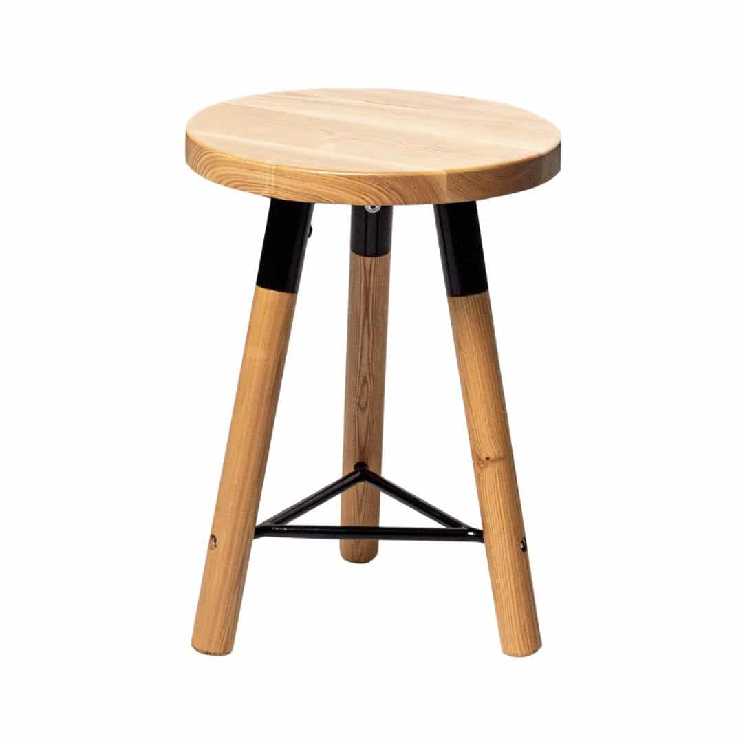 Nordic Low Stool – Black