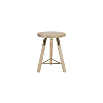Nordic Low Stool – Gold