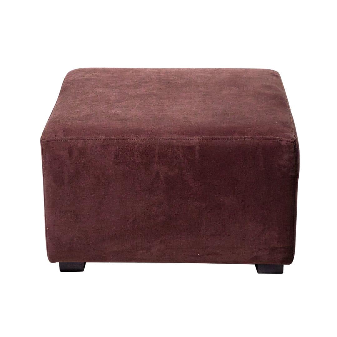 Terra Ottoman – Teakwood Suede