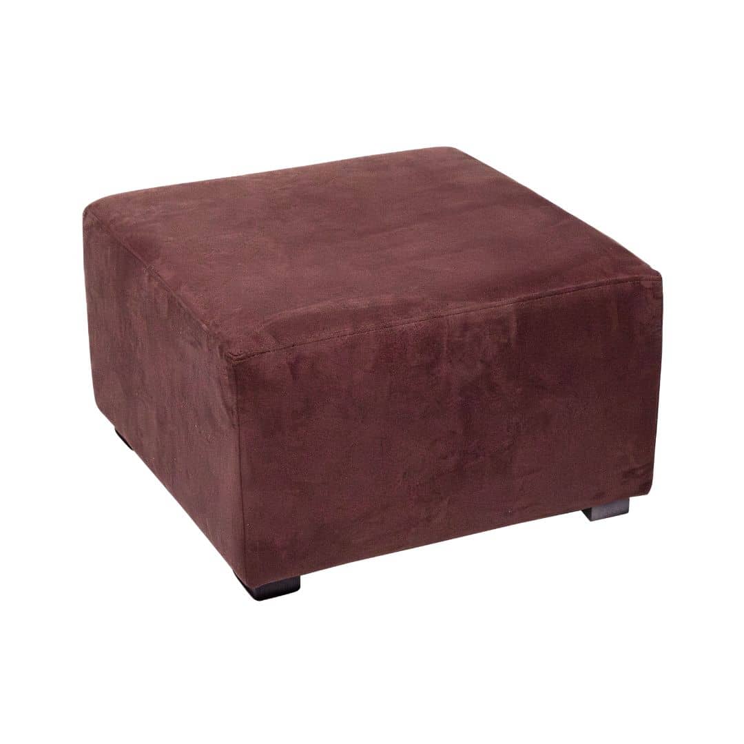 Terra Ottoman – Teakwood Suede