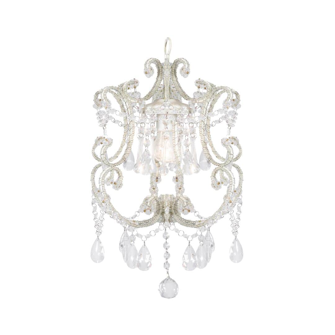 Palais Chandelier – White – Single Arm