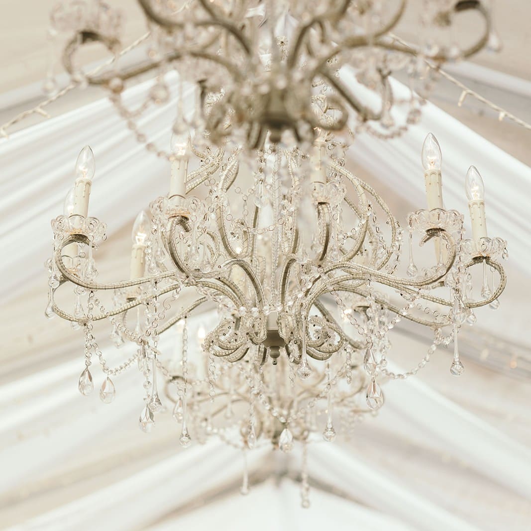 Palais Chandelier – White – Ten Arm – 80cmW x 75cmH – 10kg