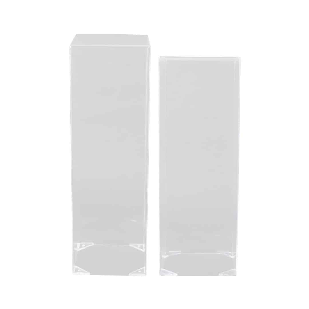 Rectangular Plinths – Clear Acrylic