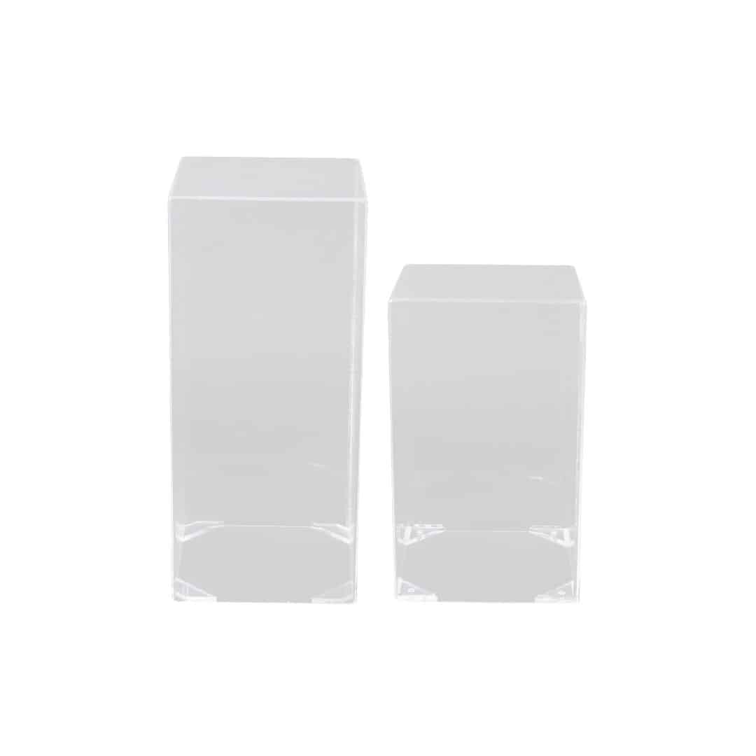 Rectangular Plinths – Clear Acrylic