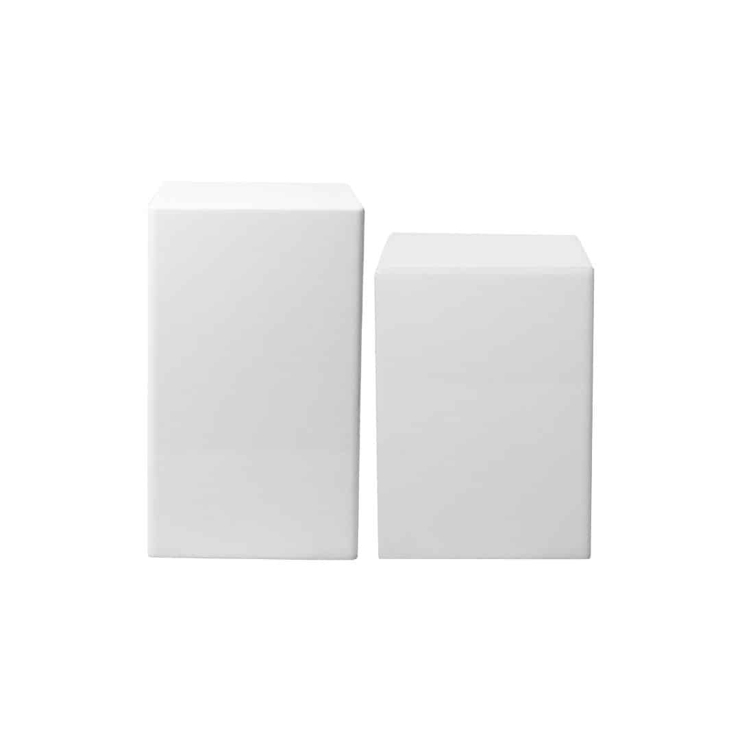 Rectangular Plinths – Opal Acrylic