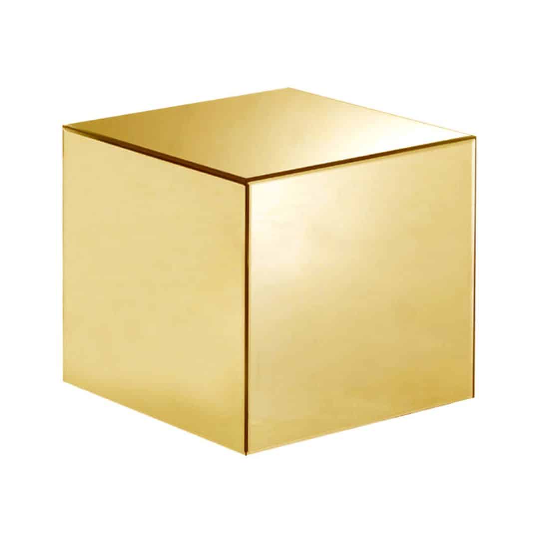 Riser – Gold Mirror Acrylic – 16cmW x 16cmD x 16cmH