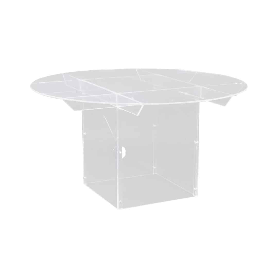 Round Table – Clear Acrylic – Assorted Sizes