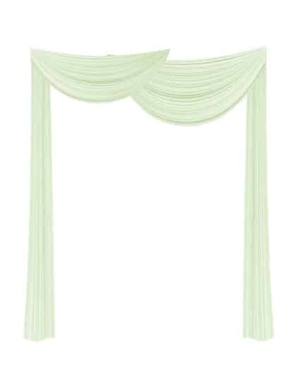 Chiffon Arch Drape – Assorted Styles