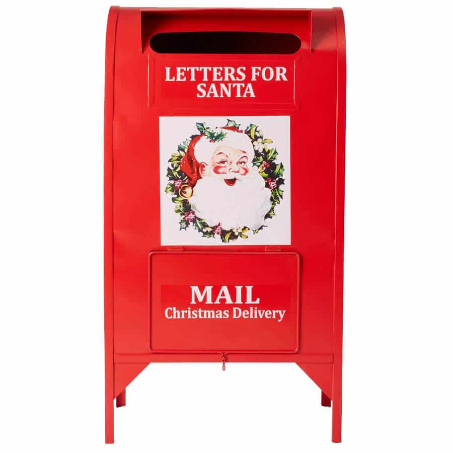 Christmas – Santa Letterbox – Red – 74cmH