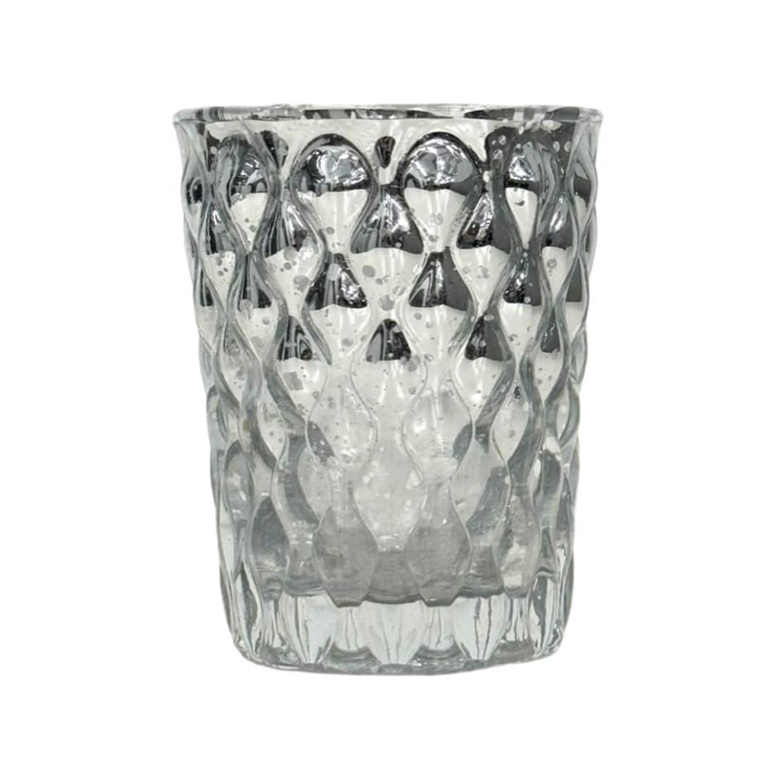Silver Mercury Votive – Large – 7cmD x 10cmH