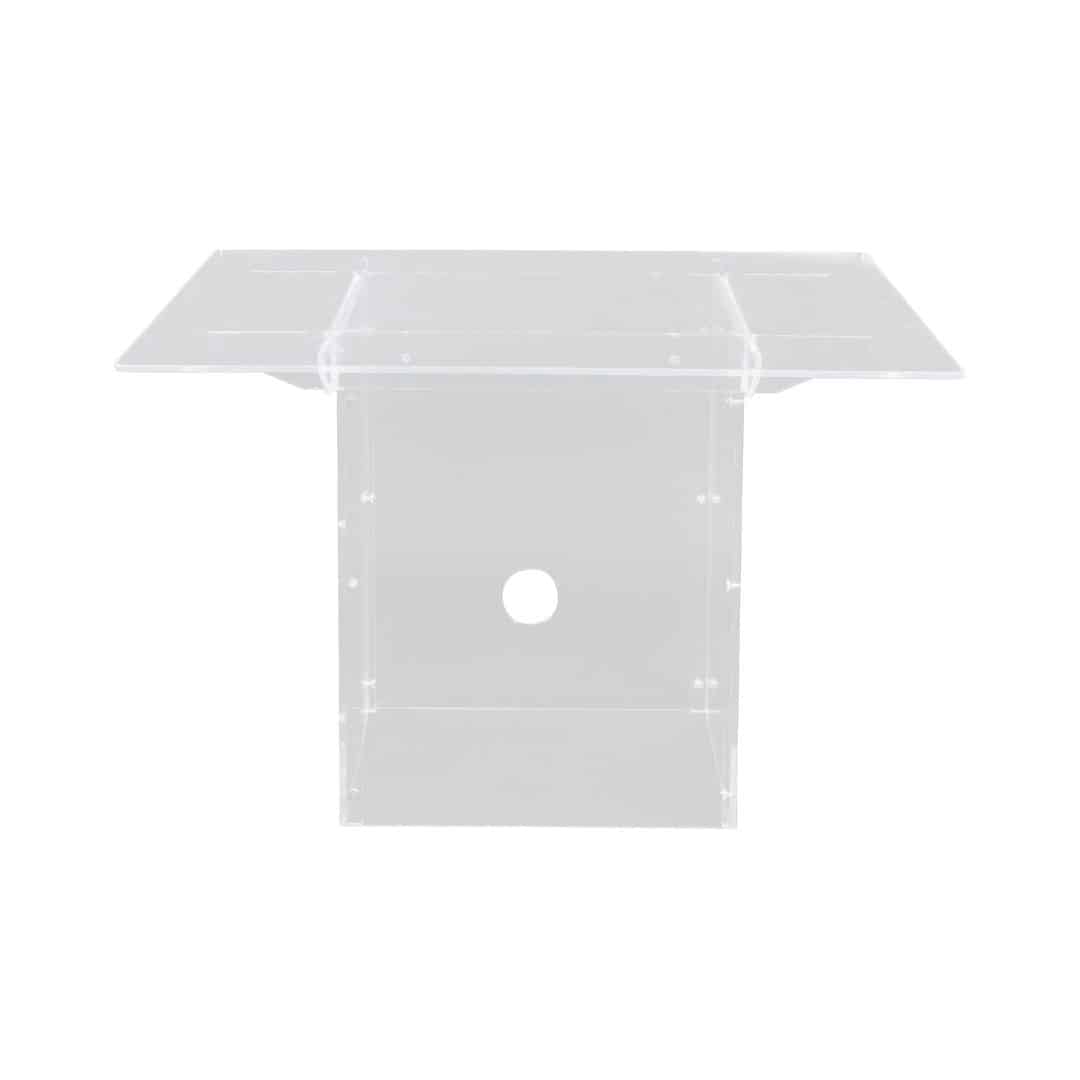 Square Table – Clear Acrylic – Assorted Sizes