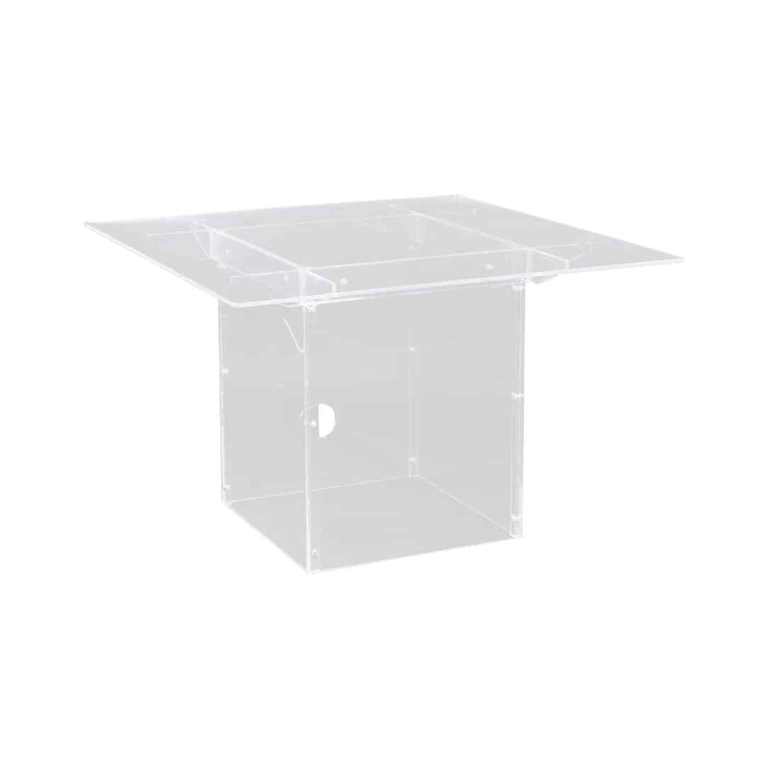 Square Table – Clear Acrylic – Assorted Sizes