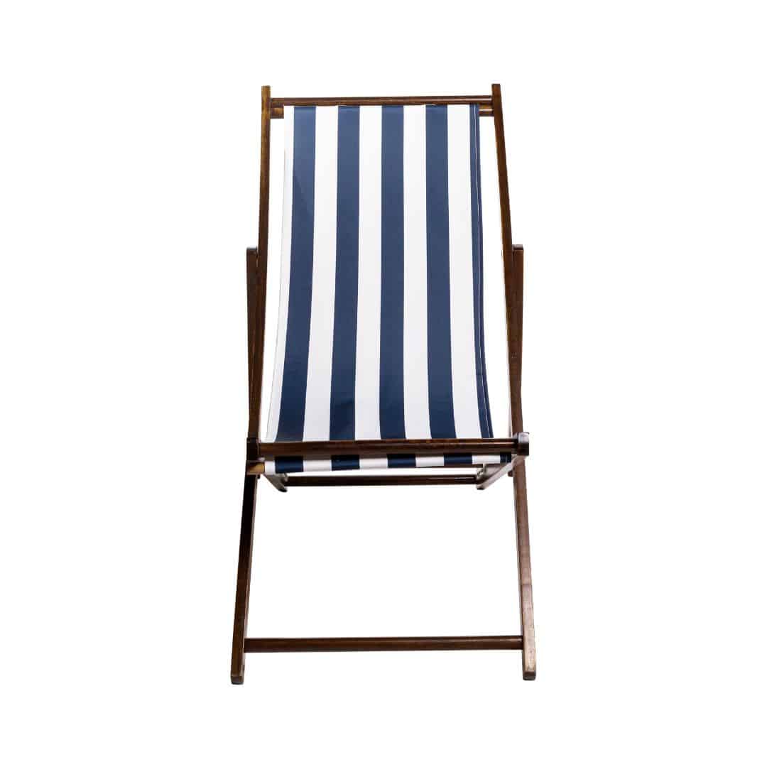 Summer Deck Chair – Blue and White Stripe