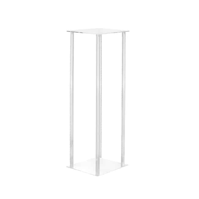 Table Pedestal Frame – Clear Acrylic – 25cmW x 25cmD x 70cmH