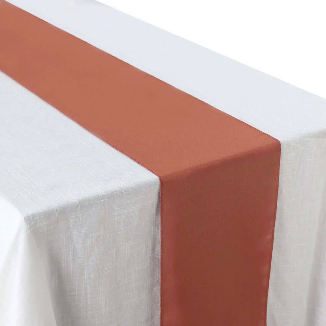 Table Runner – Terracotta Mechanical Stretch – 40cmW x 280cmL