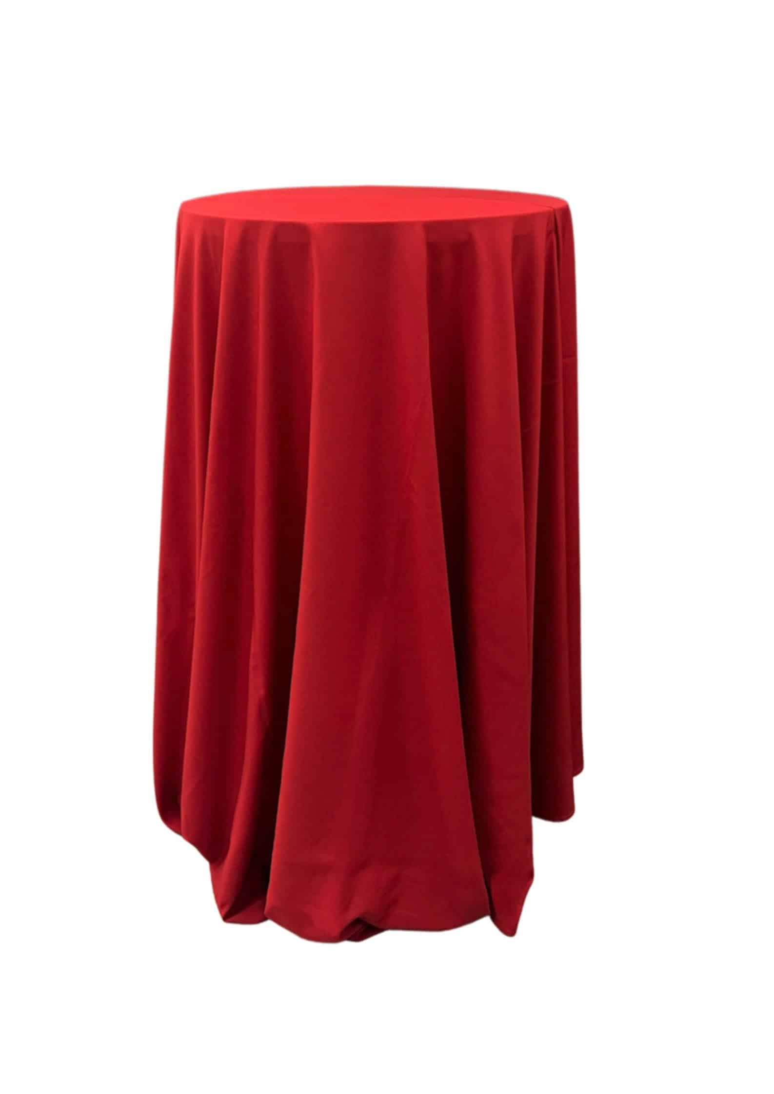 Tablecloth – Red Mechanical Stretch – Round – 330cmD