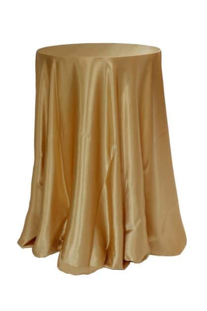 Tablecloth – Gold Satin – Round – 320cmD