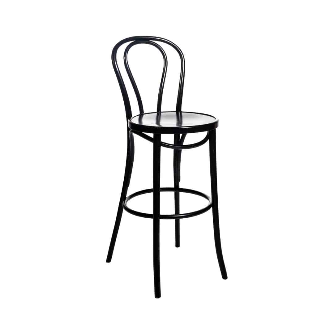 Thonet Bentwood Bar Stool – Black