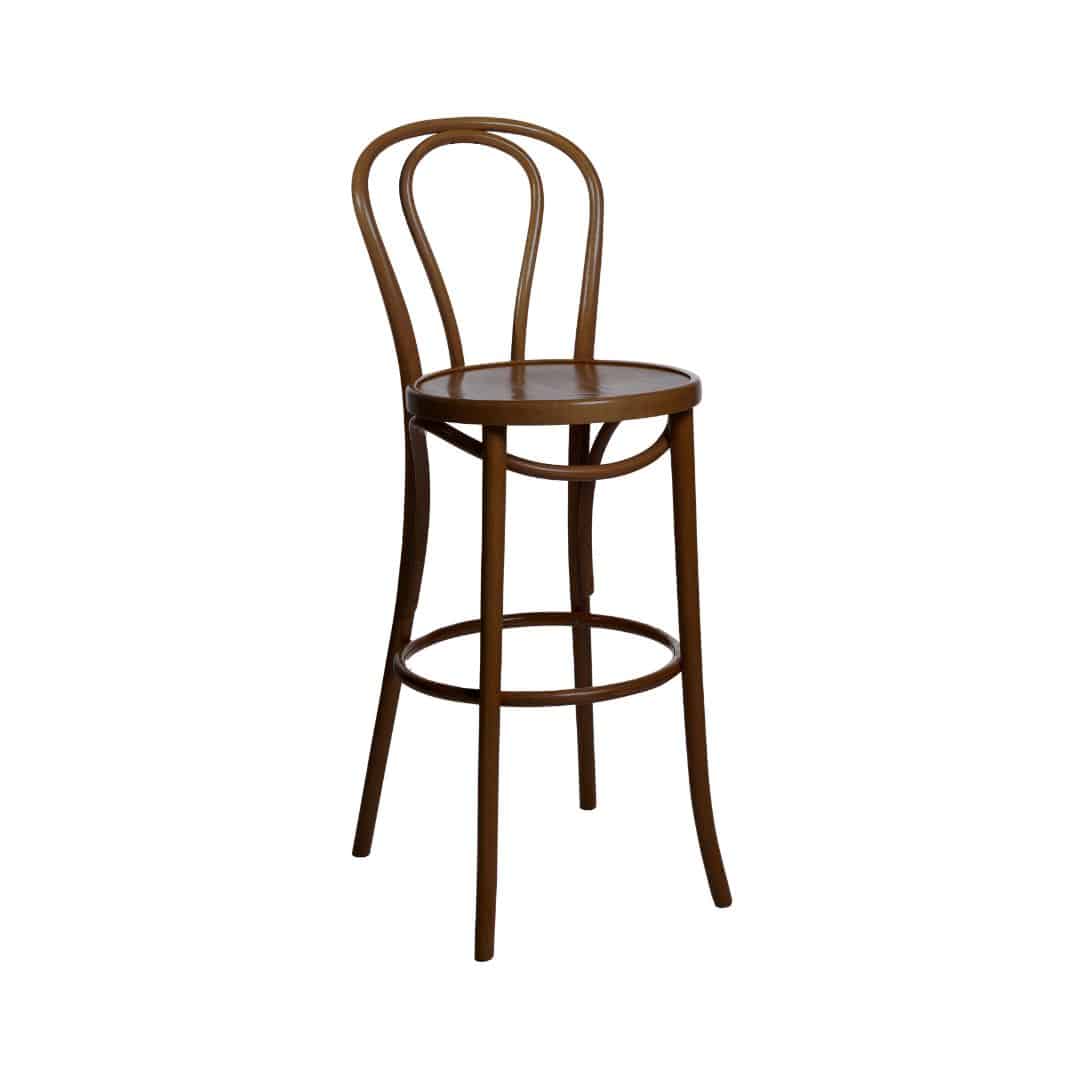 Thonet Bentwood Bar Stool – Walnut Timber