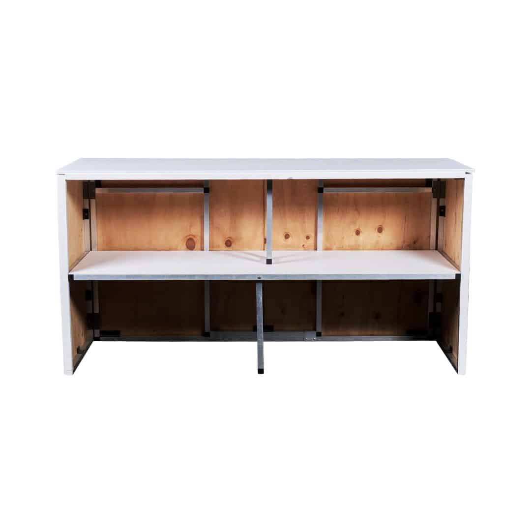 Timber Panelled Food Station – White