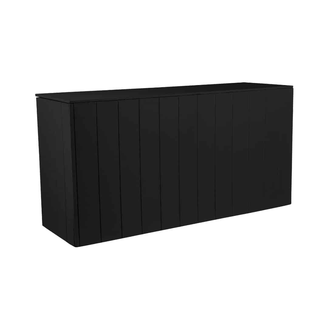 Timber Panelled Food Station – Black
