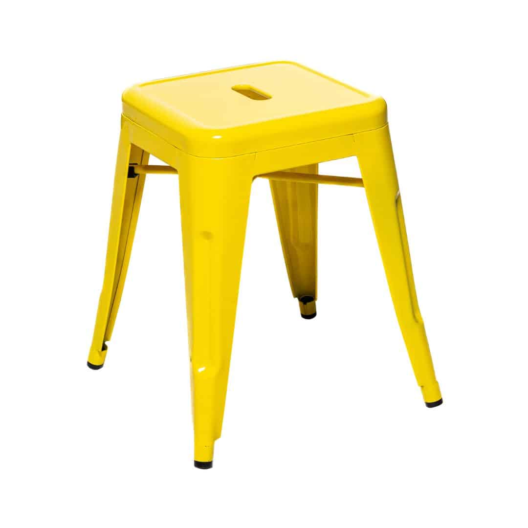 Tolix Low Stool – Yellow