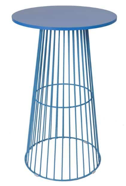 Birdcage Bar Table – Powder Blue – 70cmW x 110cmH