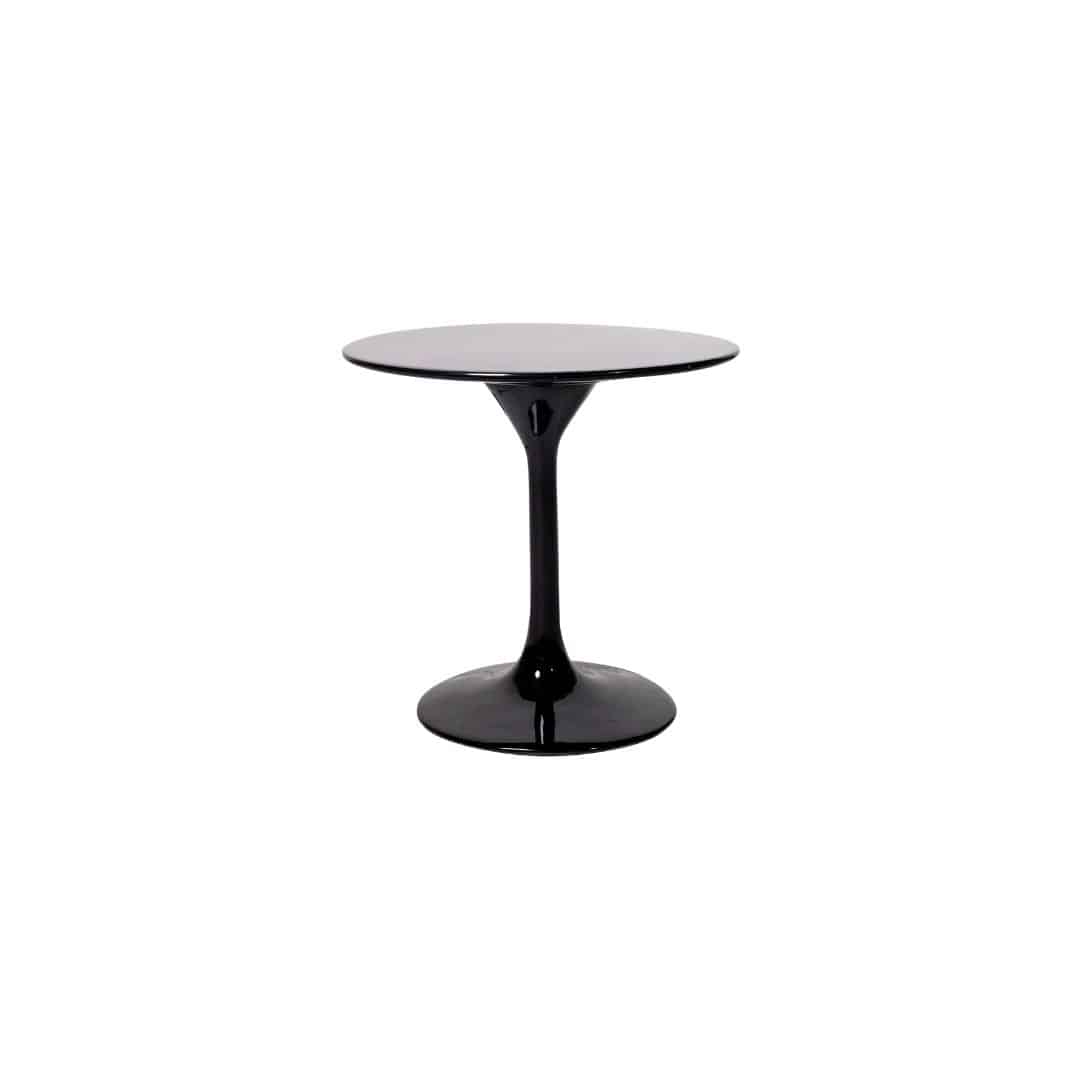 Tulip Side Table – Black Resin