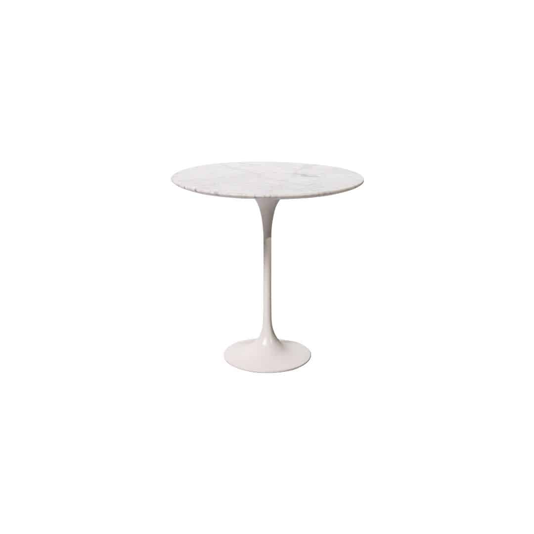 Tulip Side Table – White Marble