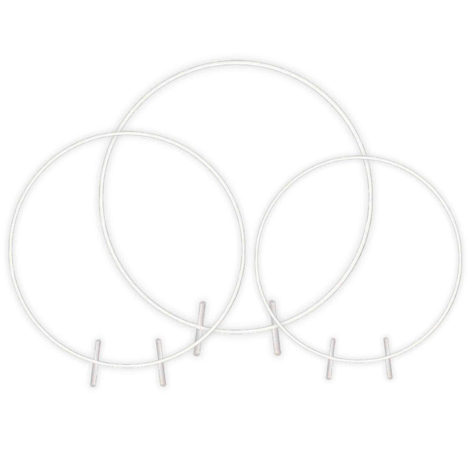Circular Frame – White – with LED Neon Flex – Assorted Sizes