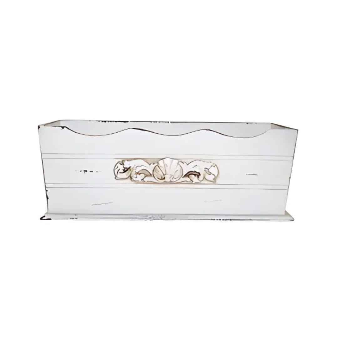French Timber Planter – White