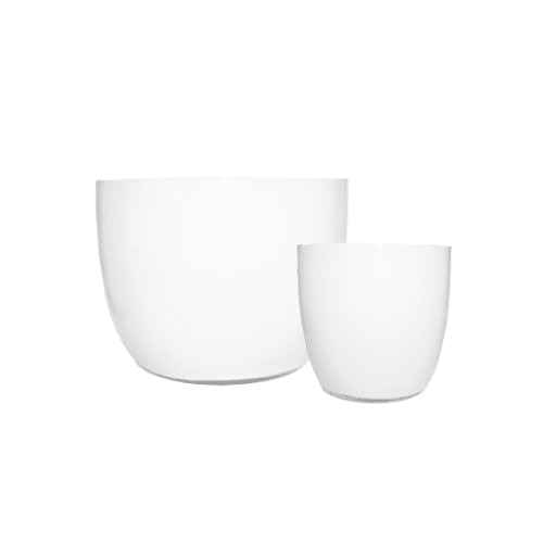 Round Vase – White – Set of Two