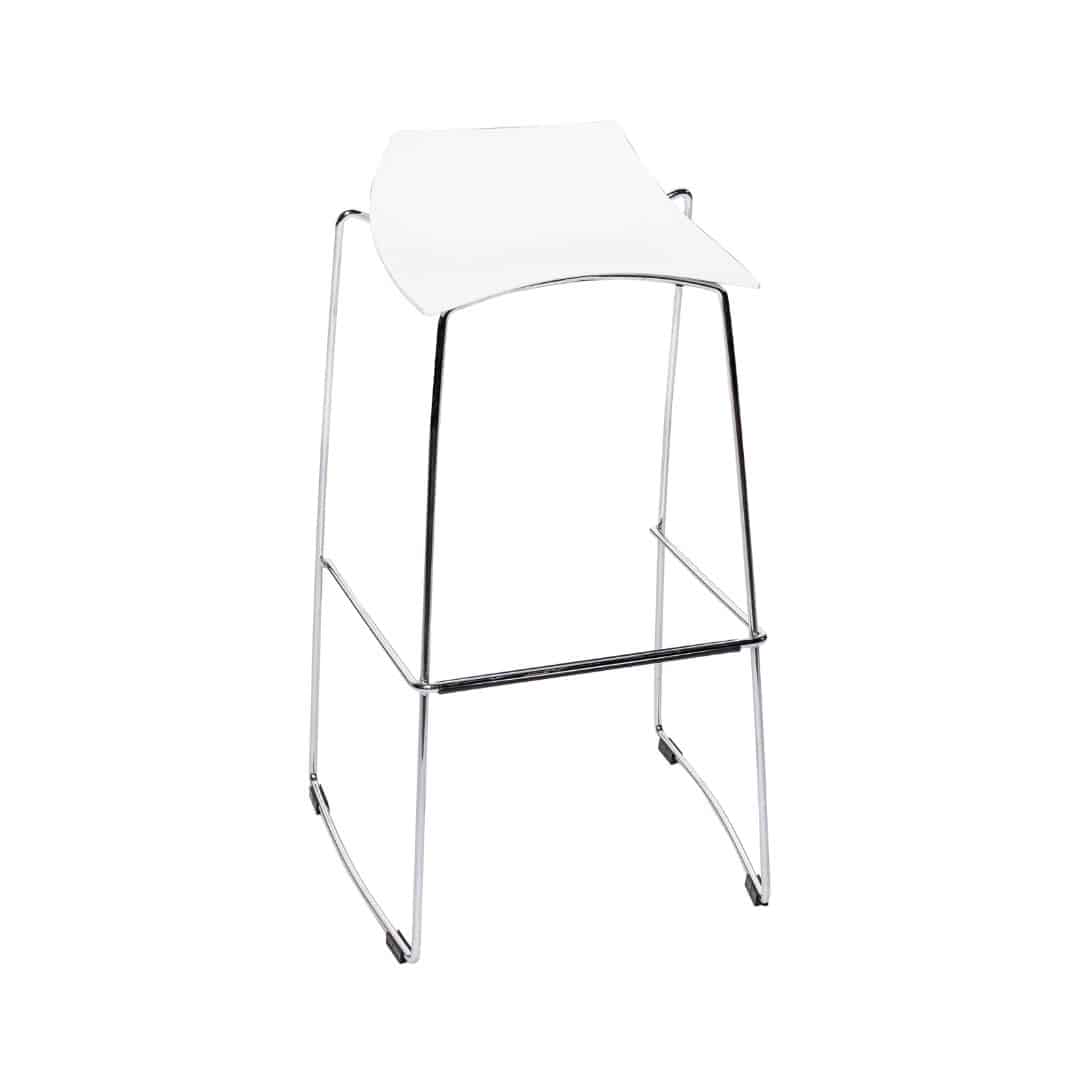 Sail Bar Stool – White