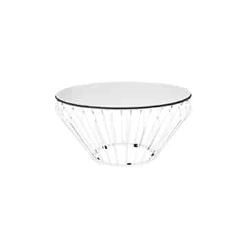 Wireworx Coffee Table – White – 75cmW x 35cmH