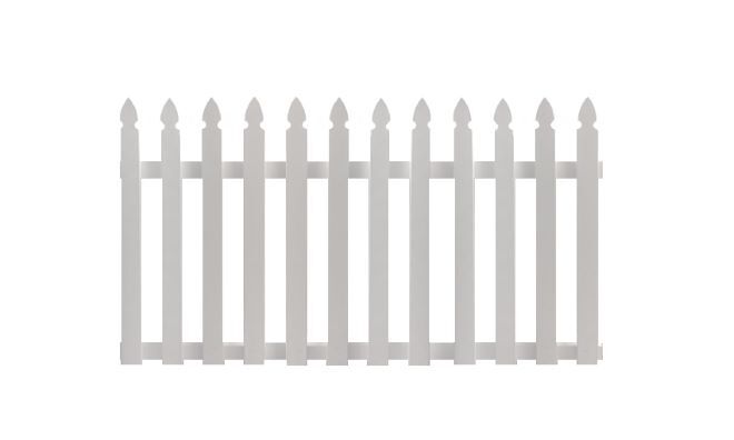 Picket Fence – White – 200cmW x 100mH