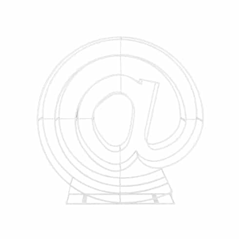 Wire Symbol – @ – White – 180cmH