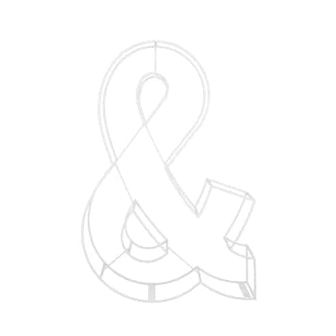 Wire Symbol – & – White – 180cmH