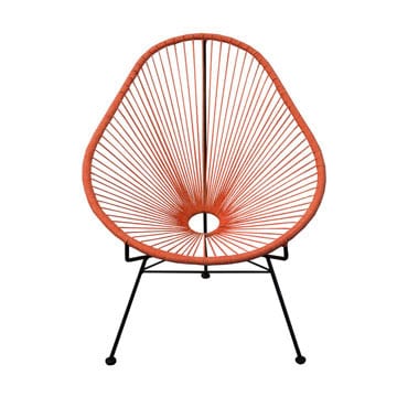 Acapulco Chair – Orange – 70cmW x 70cmD x 90cmH