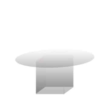 Round Table – Clear Acrylic – 150cmD x 75cmH